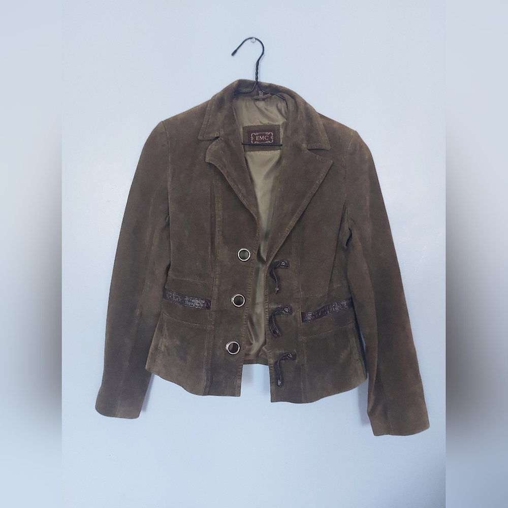 Army Green Suede Jacket